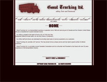 Tablet Screenshot of gosaltrucking.com